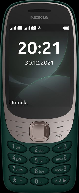 Кнопочный телефон Nokia 6310, зелёный