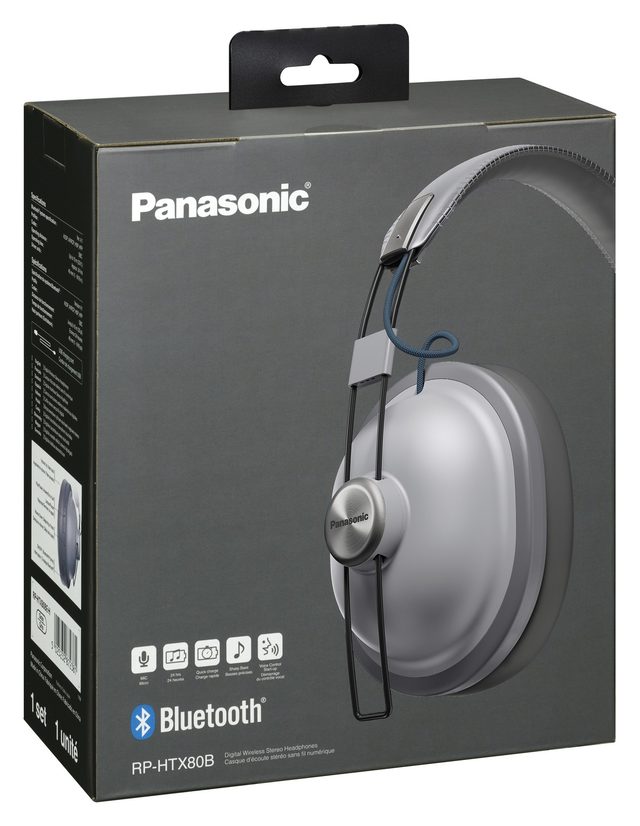 Наушники Panasonic RP-HTX80B, серебристый — Фото 3