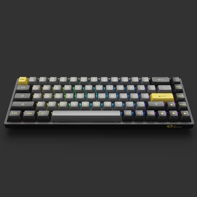 Mexanik klaviatura Akko 3068B Plus Black&Gold CS Jelly Black — Surat 5