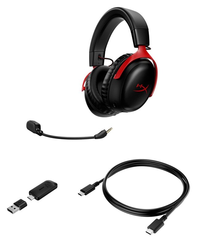 Simsiz oʻyin garniturasi HyperX Cloud III, qizil — Surat 8