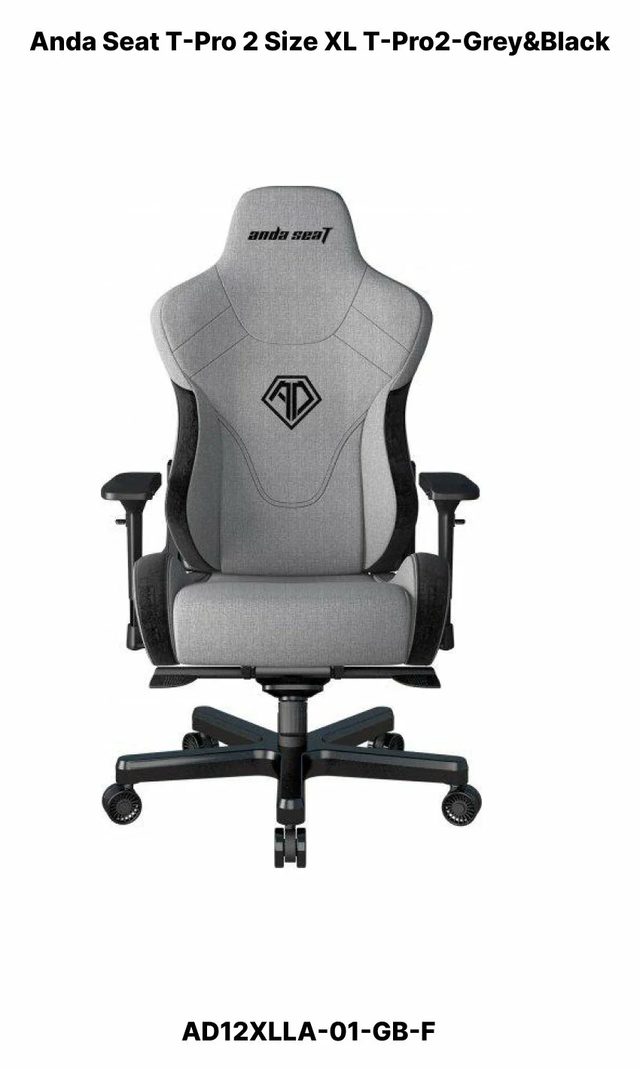 Oʻyin kreslosi AndaSeat T Pro 2, kulrang-qora