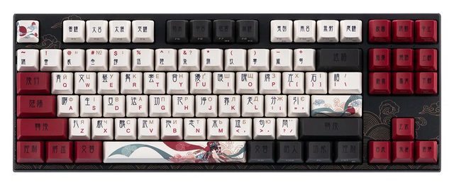 Механическая клавиатура Varmilo VEM87 Beijing Opera EC Sakura V2, EN/UA