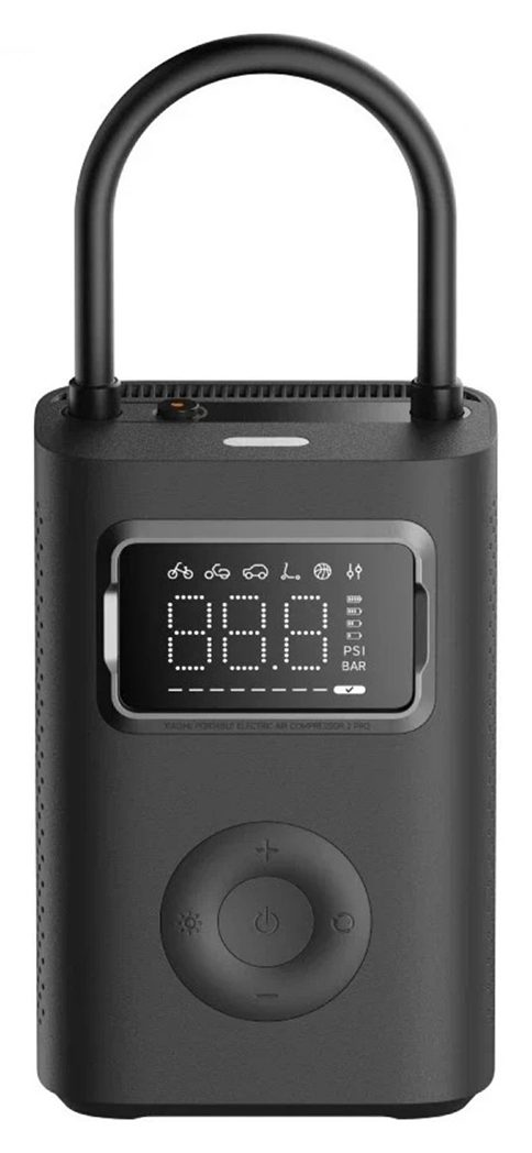 Электрический насос Xiaomi Portable Electric Air Compressor 2 Pro, чёрный