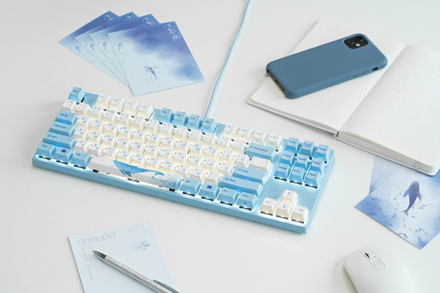 Механическая клавиатура Varmilo VEM87 Sea Melody EC Rose V2, EN/UA — Фото 6