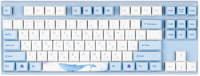Механическая клавиатура Varmilo VEM87 Sea Melody EC Ivy V2, EN/RU — Фото 4
