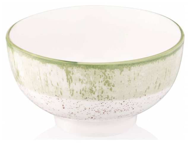Salat idishi Ardesto Siena 11,5 sm, oq-yashil