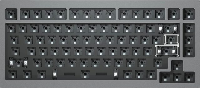 Mexanik klaviatura Keychron Q1 Knob Gateron Phantom Blue, kulrang — Surat 3