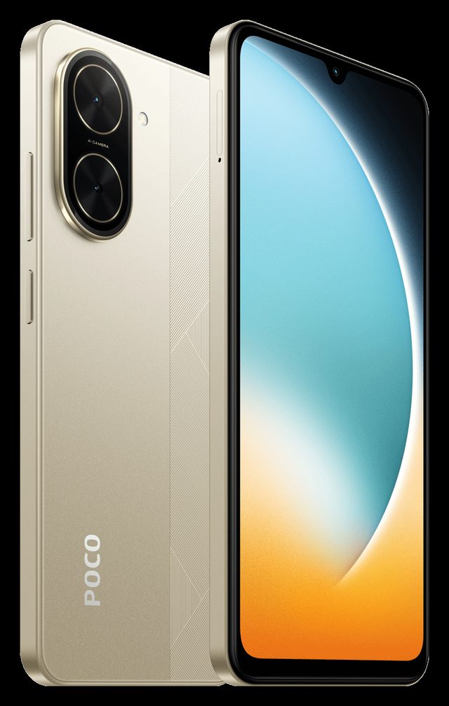 Smartfon POCO C71 4/128 GB, oltin rang