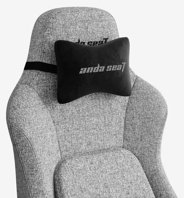 Кресло AndaSeat Phantom 4, льняная ткань, 2D-Armrests, серый — Фото 5