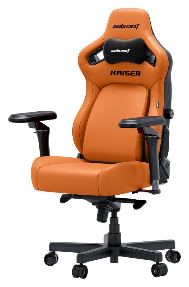 Игровое кресло AndaSeat Kaiser 4 V2 L, оранжевый — Фото 2