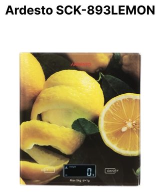 Кухонные весы Ardesto SCK-893LEMON