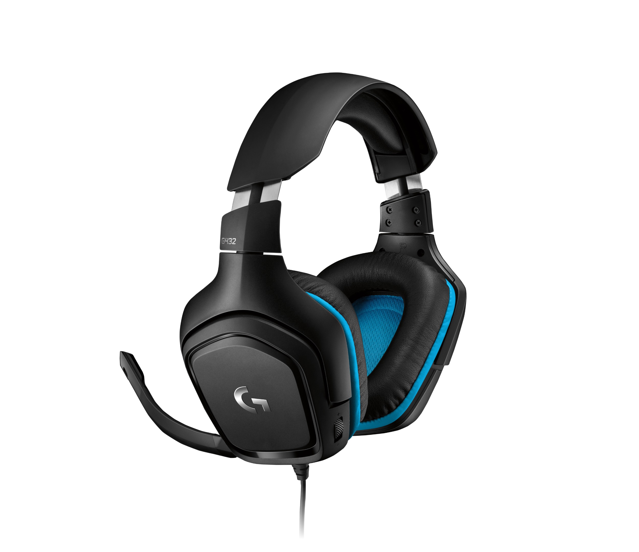 Oʻyin garniturasi Logitech G432 7.1, qora-koʻk — Surat 3