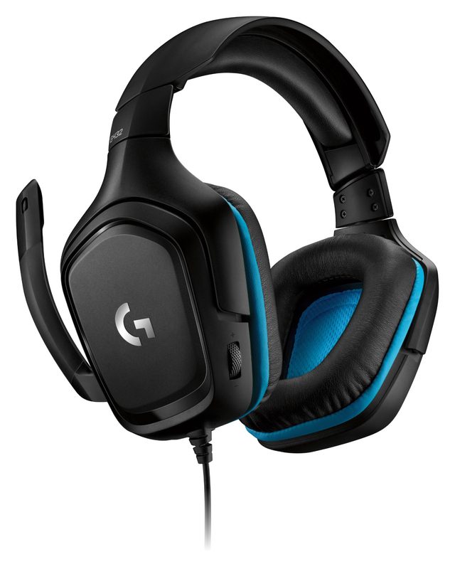 Oʻyin garniturasi Logitech G432 7.1, qora-koʻk — Surat 4
