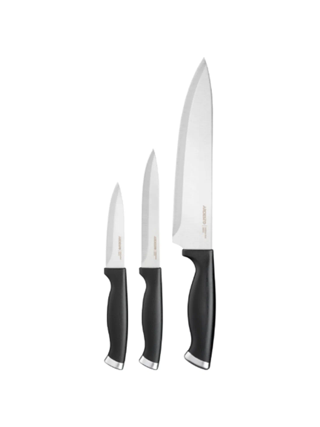 Набор ножей Ardesto Gemini Gourmet, 3 предмета, чёрный