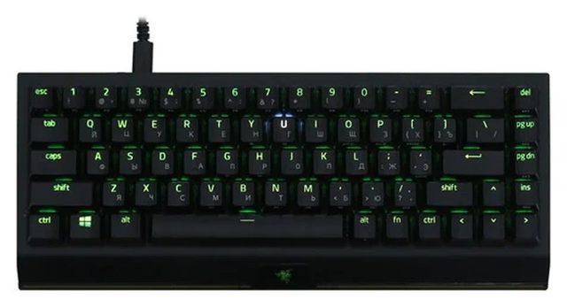 Mexanik klaviatura Razer BlackWidow V3 Mini HyperSpeed Green Switch, qora, EN/RU