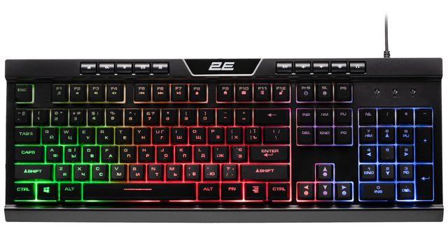 Игровая клавиатура 2E Gaming KG300, чёрный, EN/UA — Фото 2