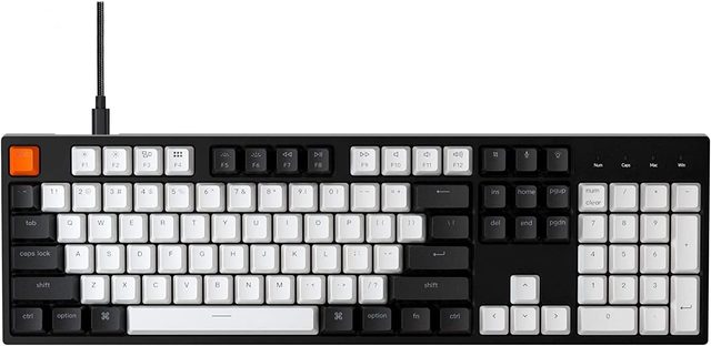 Механическая клавиатура Keychron C2 Gateron G Pro Blue, белая подсветка, чёрный — Фото 5
