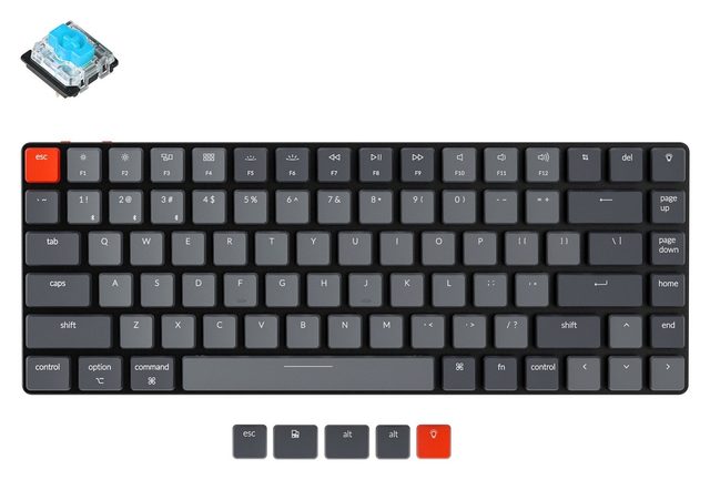 Механическая клавиатура Keychron K3 Gateron Blue, белая подсветка — Фото 2