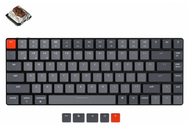 Механическая клавиатура Keychron K3 Gateron Brown, белая подсветка