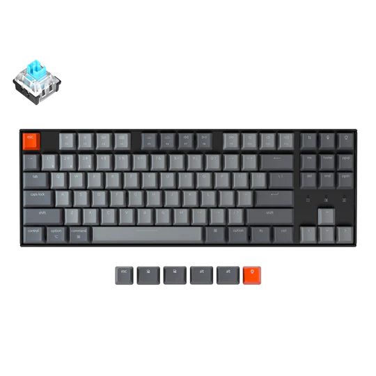Mexanik klaviatura Keychron K8 Gateron Optical Red RGB Hot-swap, qora — Surat 2