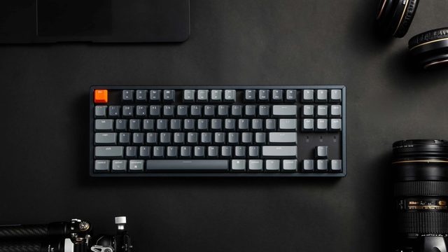 Mexanik klaviatura Keychron K8 Gateron Optical Red RGB Hot-swap, qora — Surat 8