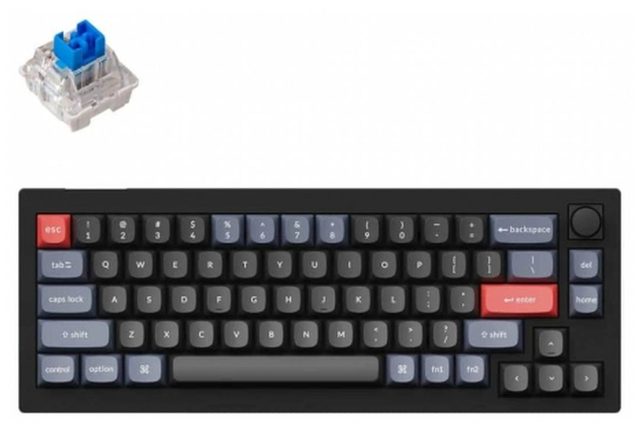 Механическая клавиатура Keychron V2 Knob K Pro Blue, чёрный