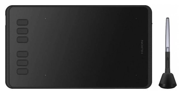 Grafik planshet Huion Inspiroy H640P, qora