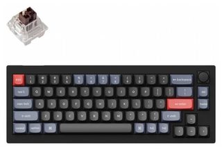 Механическая клавиатура Keychron V2 Knob K Pro Brown, чёрный