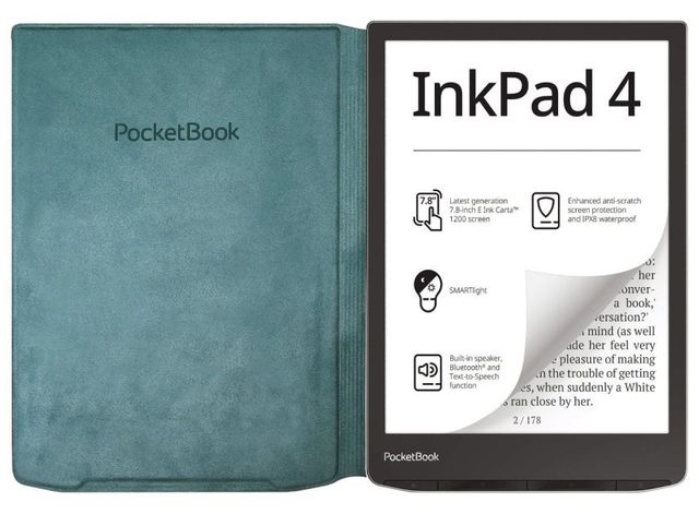 Чехол для электронной книги PocketBook 743 Flip, зелёный — Фото 3