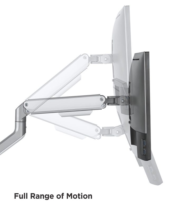 Monitor uchun stol kronshteyni Brateck LDT63-C012, kumushrang — Surat 3