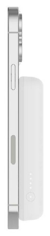 Внешний аккумулятор Belkin BoostCharge Magnetic Wireless Power Bank 5K + Stand, белый — Фото 3