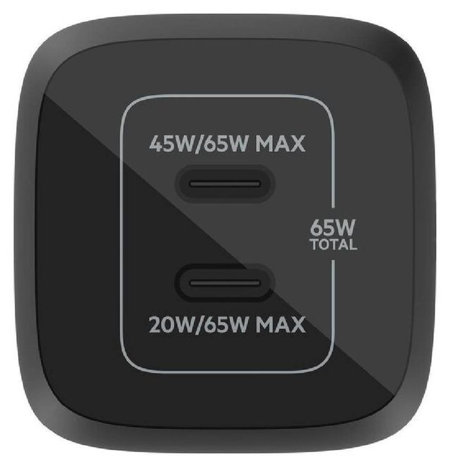 Зарядное устройство Belkin BoostCharge Pro Dual USB-C GaN PPS 65W, чёрный — Фото 4