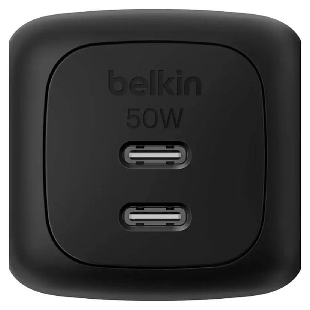 Zaryadlovchi qurilma Belkin BoostCharge Pro Dual USB-C GaN 50W, qora — Surat 2