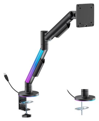 Настольный кронштейн для монитора Brateck LDT119-C012L, чёрный и серый