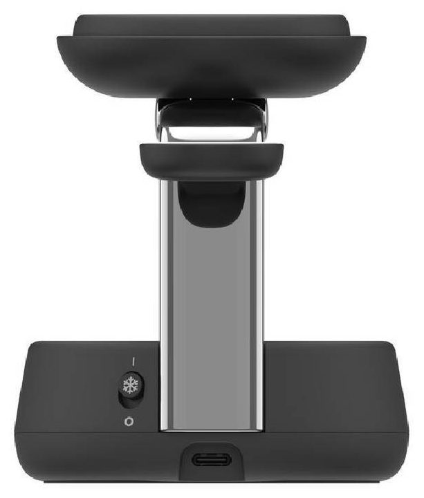 Беспроводное зарядное устройство Belkin UltraCharge Pro 3-in-1 Stand Qi2 25W, тёмно-серый