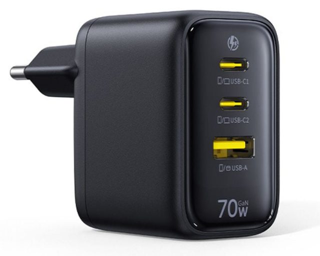 Tarmoq zaryadlovchi qurilmasi Baseus EnerFill FE22 2C+U 70W, qora — Surat 2