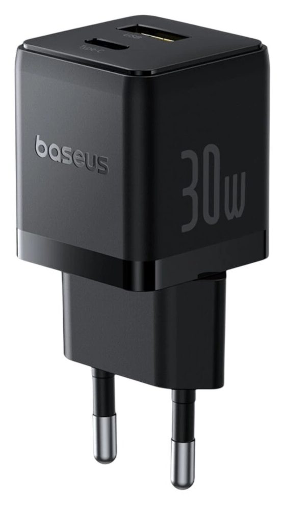 Сетевое зарядное устройство Baseus Palm C+U 30W, чёрный