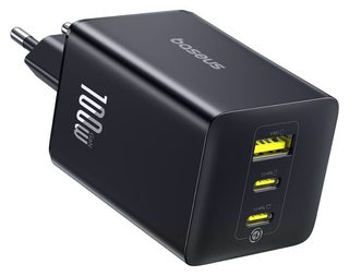 Tarmoq zaryadlovchi qurilmasi Baseus EnerFill FE11 2C+U 100W, qora