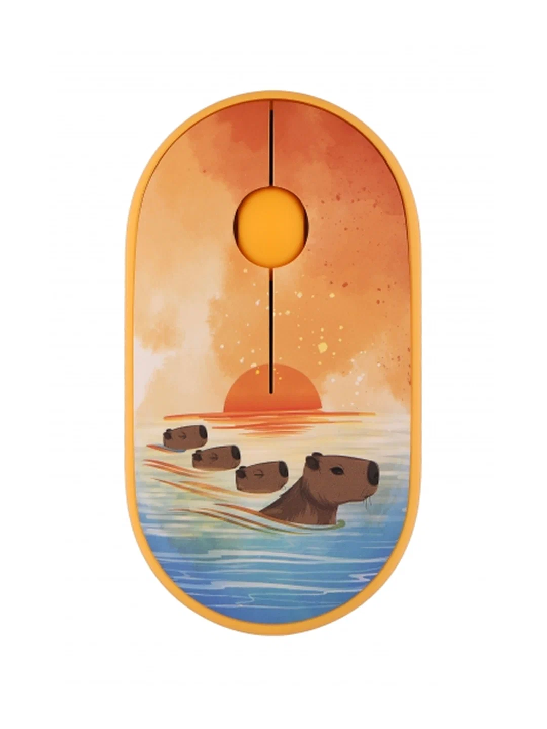 Simsiz sichqoncha 2E MF300 Capybara Sunset, sariq