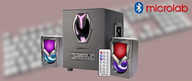 Колонка Microlab G101BT, синий — Фото 4