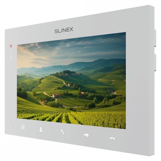 Комплект видеодомофон Slinex SM-07MTHD, белый + вызывная панель Slinex ML-20HD, серебристый чёрный — Фото 3