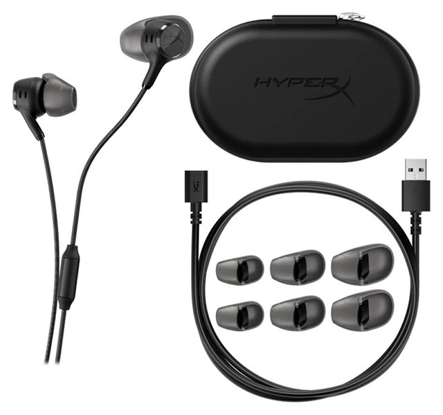Oʻyin quloqchinlari HyperX Cloud Earbuds III S, qora