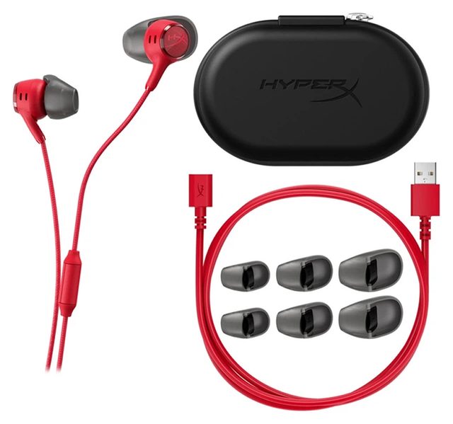 Oʻyin quloqchinlari HyperX Cloud Earbuds III S, qizil