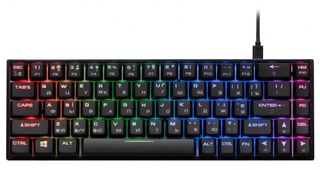 Oʻyin klaviaturasi 2E Gaming KG380 Gateron Red, qora