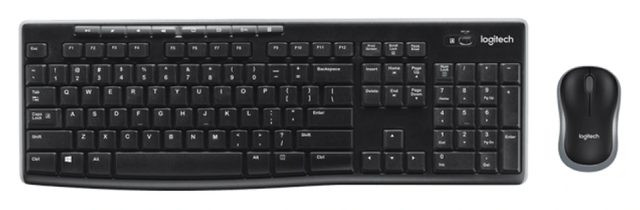 Беспроводной комплект клавиатура и мышь Logitech MK270, чёрный