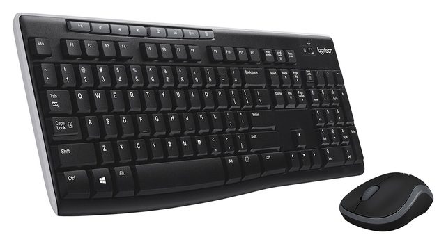 Simsiz klaviatura va sichqoncha toʻplami Logitech MK270, qora — Surat 4