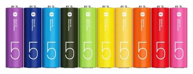 Ishqoriy batareyalar Xiaomi Rainbow AA, 10 dona