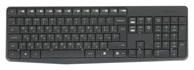 Беспроводной комплект клавиатура и мышь Logitech MK235, серый