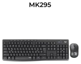 Беспроводной комплект клавиатура и мышь Logitech MK295 Silent, графитовый