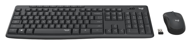 Simsiz klaviatura va sichqoncha toʻplami Logitech MK295 Silent, grafit rang — Surat 3